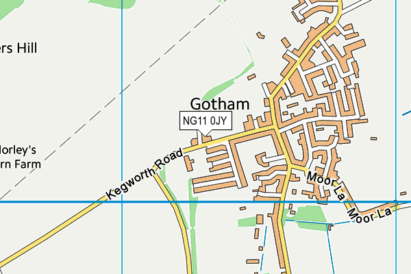 NG11 0JY map - OS VectorMap District (Ordnance Survey)