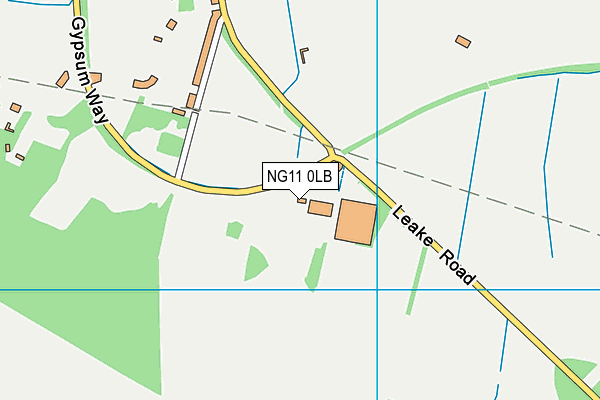 NG11 0LB map - OS VectorMap District (Ordnance Survey)