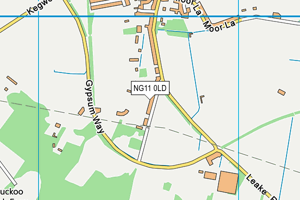 NG11 0LD map - OS VectorMap District (Ordnance Survey)
