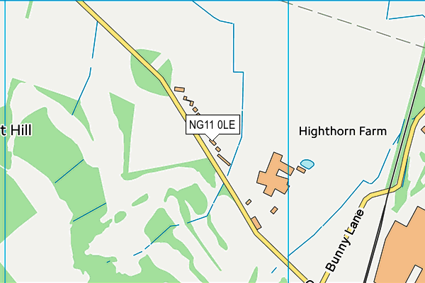 NG11 0LE map - OS VectorMap District (Ordnance Survey)