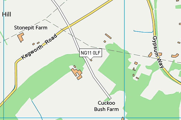 NG11 0LF map - OS VectorMap District (Ordnance Survey)