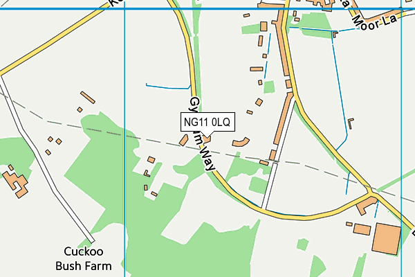 NG11 0LQ map - OS VectorMap District (Ordnance Survey)