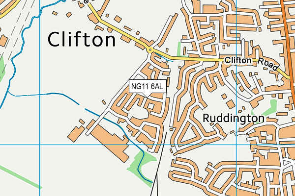 NG11 6AL map - OS VectorMap District (Ordnance Survey)