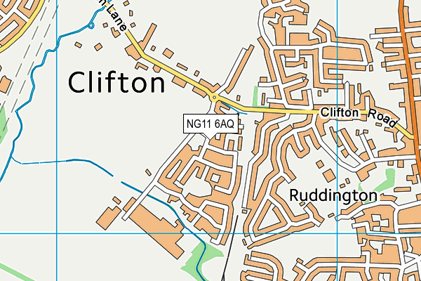 NG11 6AQ map - OS VectorMap District (Ordnance Survey)