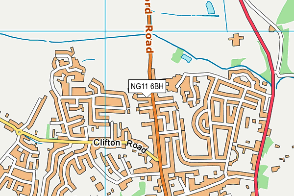 NG11 6BH map - OS VectorMap District (Ordnance Survey)