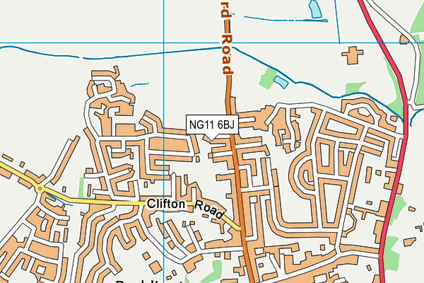 NG11 6BJ map - OS VectorMap District (Ordnance Survey)