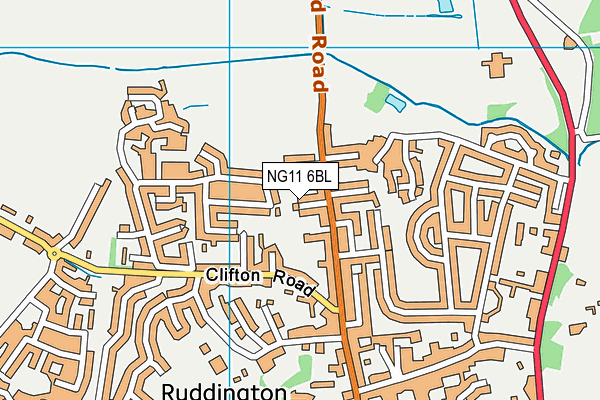 NG11 6BL map - OS VectorMap District (Ordnance Survey)