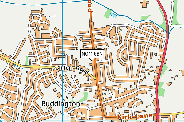 NG11 6BN map - OS VectorMap District (Ordnance Survey)