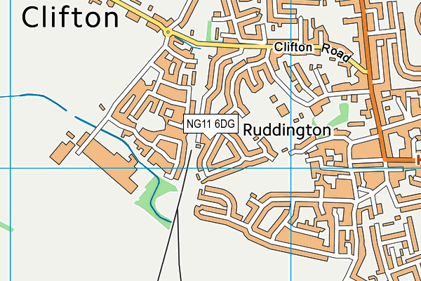 NG11 6DG map - OS VectorMap District (Ordnance Survey)