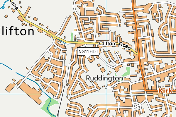 NG11 6DJ map - OS VectorMap District (Ordnance Survey)