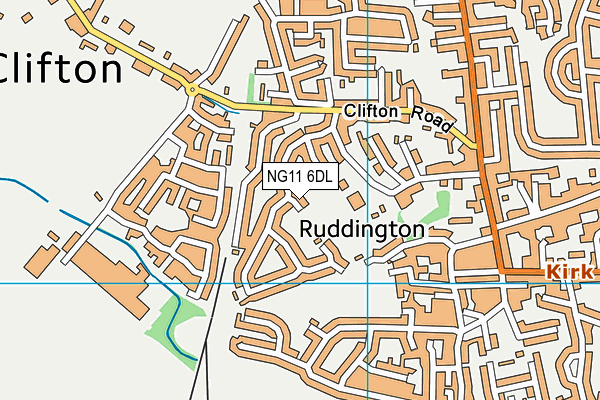 NG11 6DL map - OS VectorMap District (Ordnance Survey)