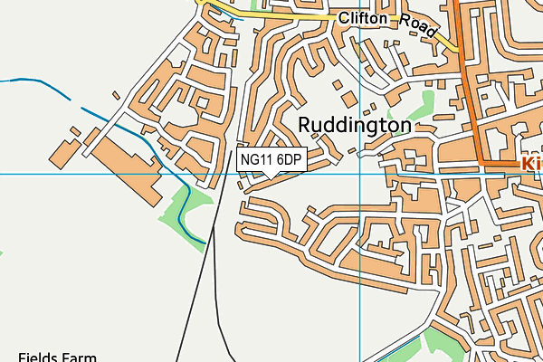 NG11 6DP map - OS VectorMap District (Ordnance Survey)