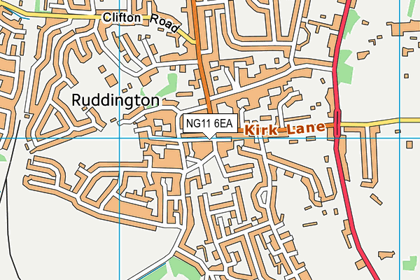 Map of RUDDINGTON BARBER LTD at district scale