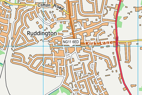 NG11 6ED map - OS VectorMap District (Ordnance Survey)