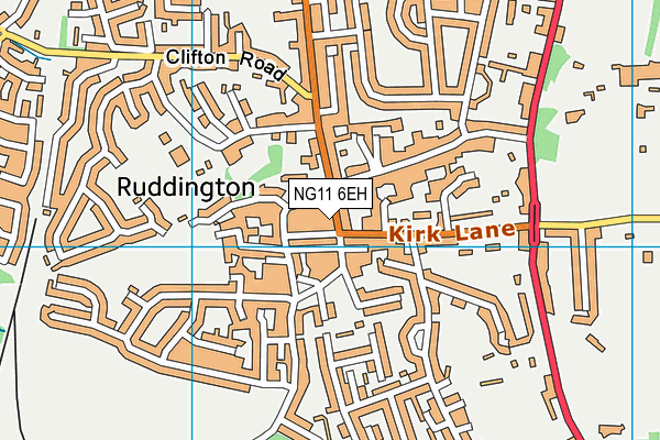 NG11 6EH map - OS VectorMap District (Ordnance Survey)