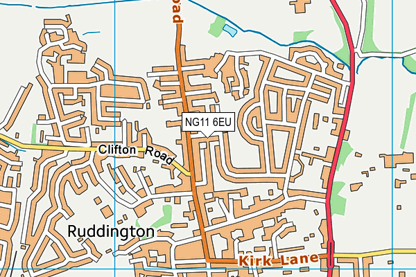 NG11 6EU map - OS VectorMap District (Ordnance Survey)