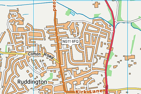 NG11 6FQ map - OS VectorMap District (Ordnance Survey)