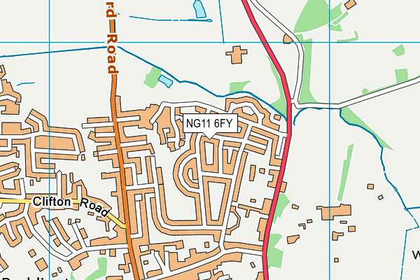 NG11 6FY map - OS VectorMap District (Ordnance Survey)
