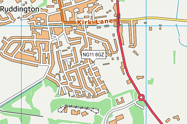 NG11 6GZ map - OS VectorMap District (Ordnance Survey)