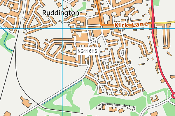 NG11 6HS map - OS VectorMap District (Ordnance Survey)