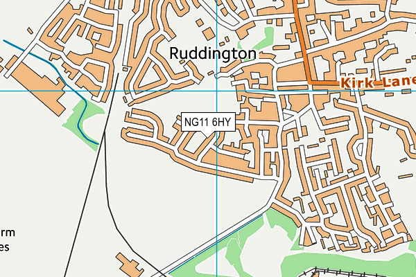 NG11 6HY map - OS VectorMap District (Ordnance Survey)