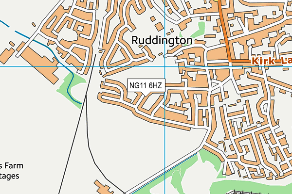 NG11 6HZ map - OS VectorMap District (Ordnance Survey)