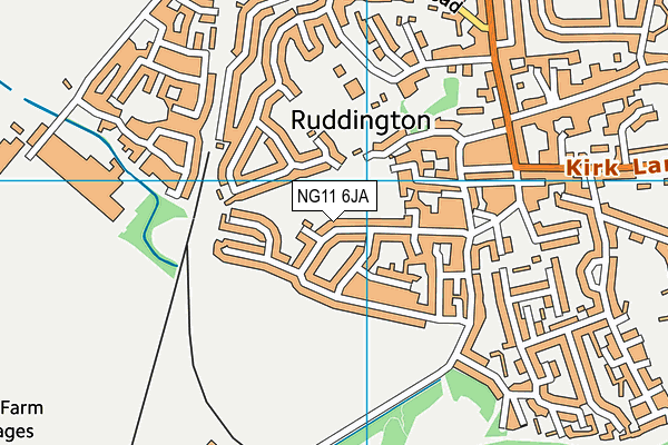 NG11 6JA map - OS VectorMap District (Ordnance Survey)