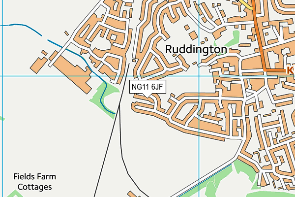 NG11 6JF map - OS VectorMap District (Ordnance Survey)