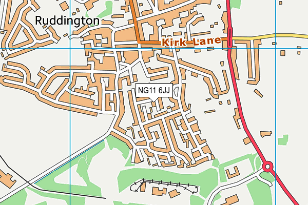 NG11 6JJ map - OS VectorMap District (Ordnance Survey)