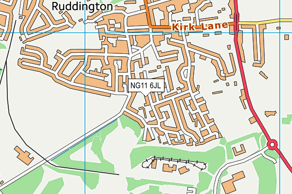 NG11 6JL map - OS VectorMap District (Ordnance Survey)