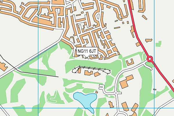 NG11 6JT map - OS VectorMap District (Ordnance Survey)