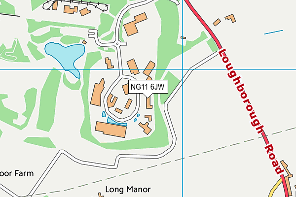NG11 6JW map - OS VectorMap District (Ordnance Survey)
