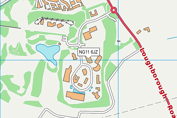 NG11 6JZ map - OS VectorMap District (Ordnance Survey)