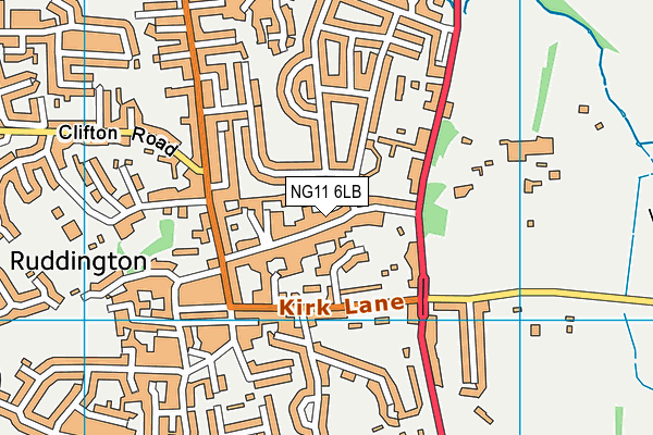 NG11 6LB map - OS VectorMap District (Ordnance Survey)