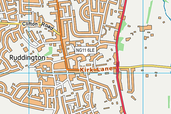 NG11 6LE map - OS VectorMap District (Ordnance Survey)