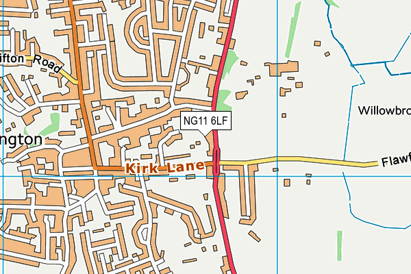 NG11 6LF map - OS VectorMap District (Ordnance Survey)