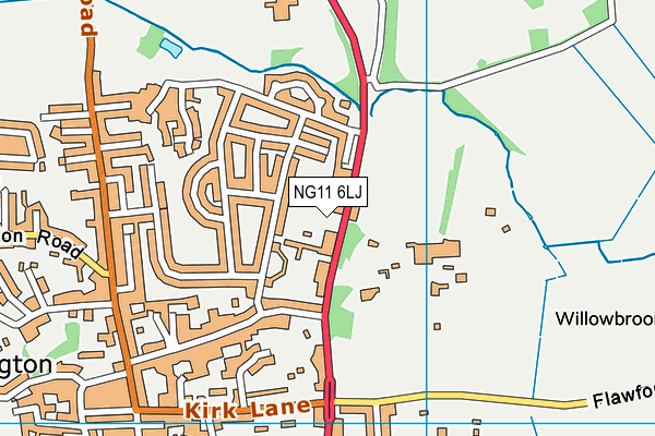 NG11 6LJ map - OS VectorMap District (Ordnance Survey)