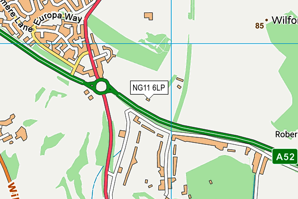 NG11 6LP map - OS VectorMap District (Ordnance Survey)