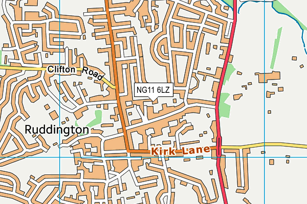 NG11 6LZ map - OS VectorMap District (Ordnance Survey)