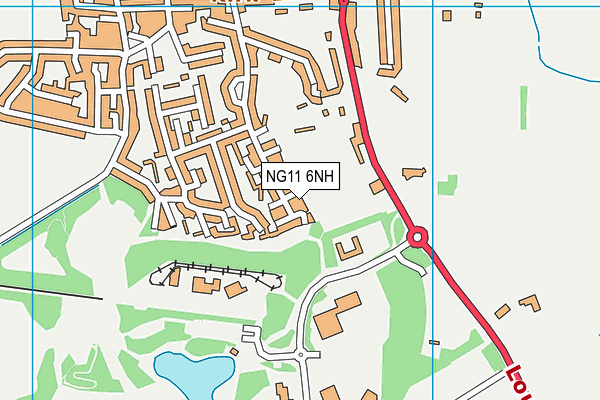 NG11 6NH map - OS VectorMap District (Ordnance Survey)