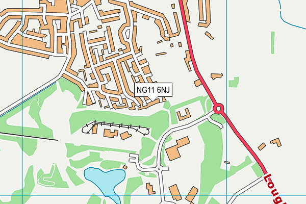NG11 6NJ map - OS VectorMap District (Ordnance Survey)