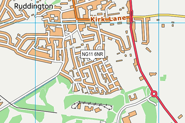 NG11 6NR map - OS VectorMap District (Ordnance Survey)