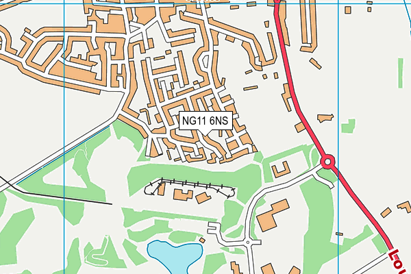 NG11 6NS map - OS VectorMap District (Ordnance Survey)