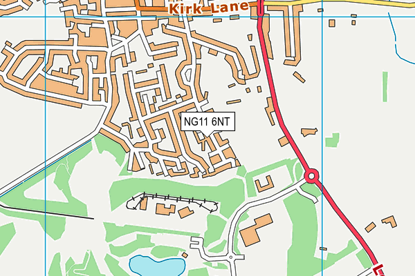 NG11 6NT map - OS VectorMap District (Ordnance Survey)