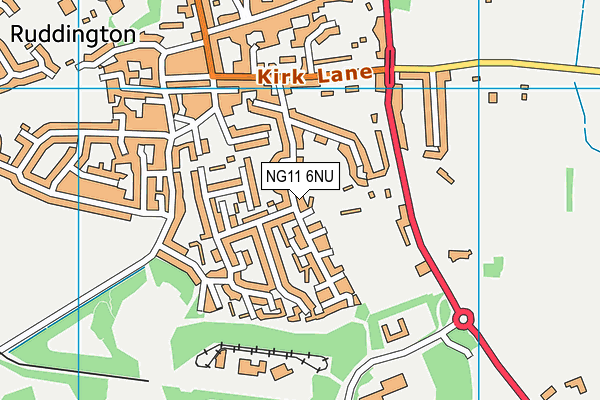 NG11 6NU map - OS VectorMap District (Ordnance Survey)