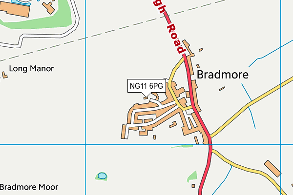 NG11 6PG map - OS VectorMap District (Ordnance Survey)