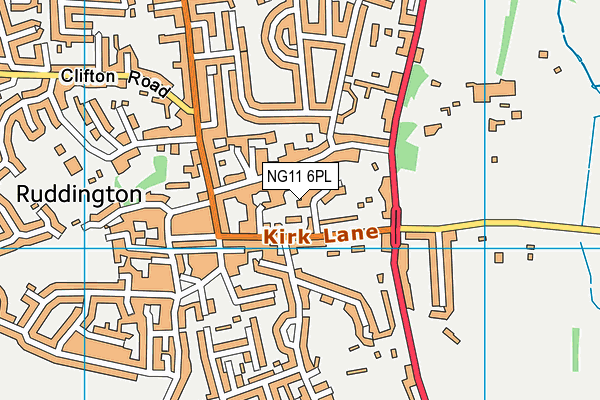 NG11 6PL map - OS VectorMap District (Ordnance Survey)