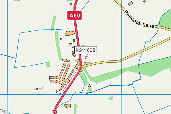 NG11 6QB map - OS VectorMap District (Ordnance Survey)