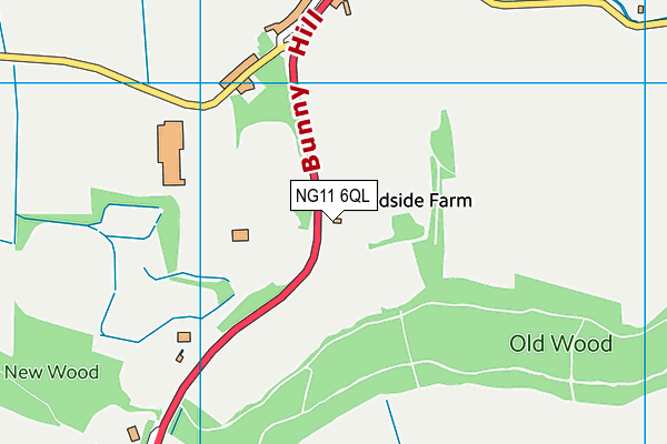 NG11 6QL map - OS VectorMap District (Ordnance Survey)