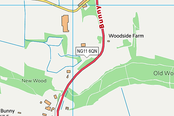 NG11 6QN map - OS VectorMap District (Ordnance Survey)